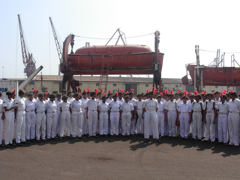 Cadets in Chennai Port for Boat Pulling Practice